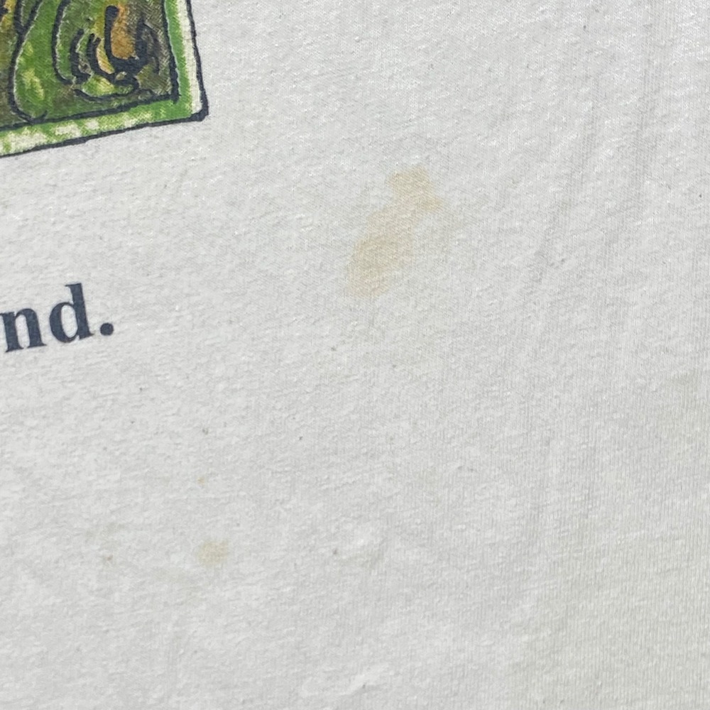Frog and Toad Graphic T Shirt Large L Mens Cream Cottagecore Tandem Bike Quote - Picture 3 of 7